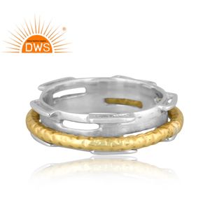 Handmade Fine Sterling Silver <b>Spinner</b> Band <b>Ring</b> Custom Jewelry For Women Gift For Her - Product Image 3