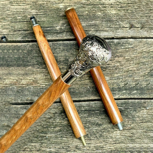 Bâton de marche personnalisé en bois avec poignée Derby en laiton Swagger règle de canne de marche en bois Vintage Designer bâton de marche Ronpex - Product Image 1