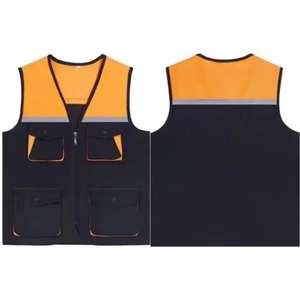 Gilet réfléchissant de sécurité haute visibilité de haute qualité Gilet de sécurité Gilet réfléchissant Gilets de circulation orange - Product Image 1
