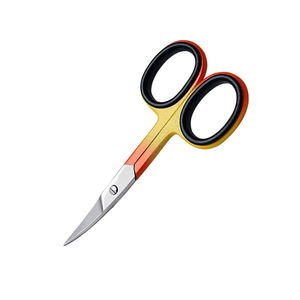 Poignée de couleur personnalisée ciseaux à cuticules pour ongles lame incurvée pour salons de beauté avec pointe pointue en acier inoxydable avec finition polonaise - Product Image 4