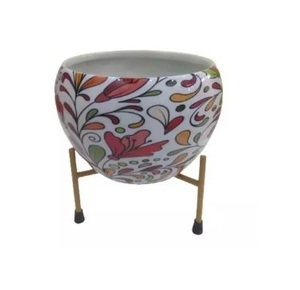 Floral Modern wrought Iron Plant Stand Floor <b>Flower</b> Pot Holder Rack Planter <b>Supports</b> Golden for living room - Product Image 2