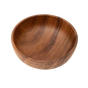 Bol en bois de qualité supérieure pour salade, fruits et collations Plat de service durable - Product Image 1