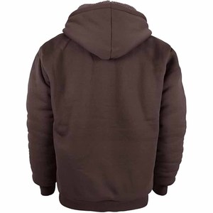 Breathable Manufacturer Winter Warm Fleece Lined Hoodie <b>Plain</b> Dyed Zipper-Up Sherpa Fleece Men <b>Hoodies</b> - Product Image 6