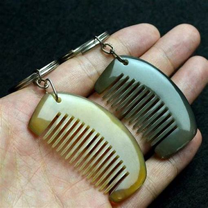 หวีเขาสัตว์ขัดเงา ทำด้วยมือ ราคาขายส่ง หวีเขาสัตว์ธรรมชาติ สำหรับร้านทำผม หวีเขาสัตว์คุณภาพดีที่สุด - Product Image 5