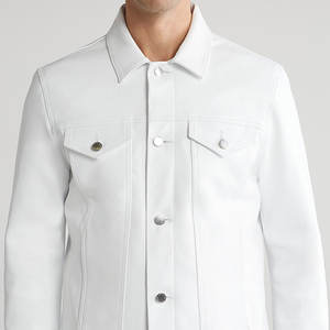 Vente en gros Veste de motard en cuir pour homme coupe-vent avec broderie personnalisée originale en cuir de vachette et veste de moto respirante pour hommes - Product Image 4