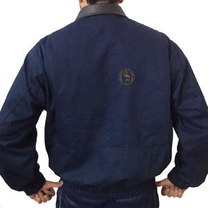 Veste délavée en cuir garnie de vêtements en coton 100% personnalisée OEM pour hommes - Product Image 3