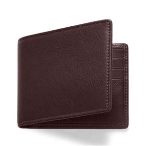 Portefeuille pour homme en cuir pleine fleur de haute qualité, portefeuille classique de luxe fin à double pli, personnalisable - Product Image 5