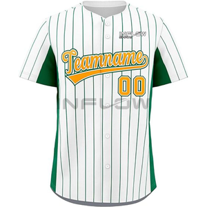 Camisetas de Béisbol Personalizadas 2025, MOQ Bajo, Camisetas de Béisbol con Franjas Bordadas para Adultos con Diseño Personalizado - Product Image 5