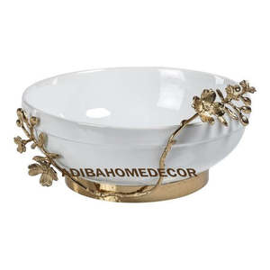 Cuenco de Metal redondo con acabado de cobre pulido para el hogar, Hotel, Catering, almacenamiento profundo de frutas, mesa, comida y ensalada, servicio para fiestas - Product Image 6