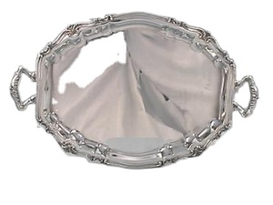 Bandeja de latón chapada en plata personalizada de alta calidad para hotel - bar y restaurante - Product Image 4