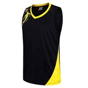Ensemble de maillots de basket-ball personnalisés pour hommes, 100% polyester, impression par sublimation, séchage rapide, respirant, été - Product Image 2