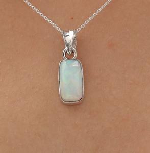 925 argent Sterling Boho Style opale Spinner pendentif pierre précieuse faite à la main avec placage à l'or parfait cadeau de mariage bijoux - Product Image 4