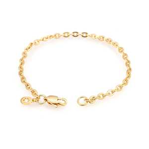 สร้อยข้อมือแบบ Curb Link ชุบทอง 14K ทำจากไทเทเนียมและทองเหลือง สไตล์วินเทจ ศาสนา ศรัทธา คลาสสิก ทันสมัย ประดับมุก ของขวัญสำหรับเขา/เธอ - Product Image 5