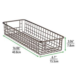 Cesta de almacenamiento de alambre de metal chapado en oro de último diseño para utensilios de cocina y Hogar y juego de cesta de almacenamiento de cubiertos - Product Image 5