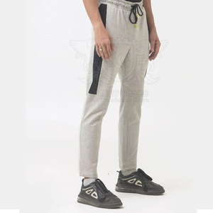 Custom Logo Men's Casual Training <b>Trouser</b> Plus Size Lightweight 100% Cotton Mid Waist Straight Pattern Outdoor Sportswear Quick - Product Image 4