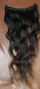 Postiches à clipser crues Extensions de cheveux humains indiens Remy avec couleur naturelle Extensions de cheveux indiens crus Remy - Product Image 5