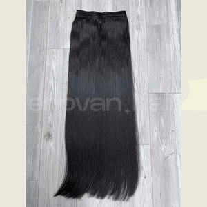Longueur personnalisée CLIP IN Extensions de cheveux vietnamiens Humain vierge brillant droit Double dessiné extrémités épaisses approvisionnement direct d'usine - Product Image 1