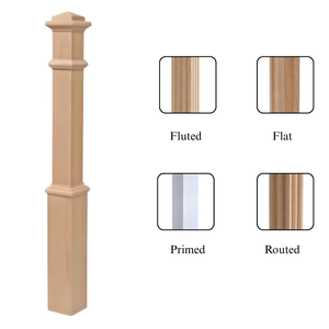 EFS Vietnam Design personnalisé Pièces d'escalier en bois d'érable dur massif 4191P Newels Qualité supérieure pour boîte d'escalier Newel robuste - Product Image 2