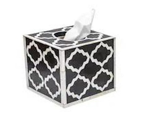Caja de Pañuelos de Madera de Lujo Hecha a Mano, Ecológica y Moderna con Incrustaciones de Hueso y Forma Natural, para Venta al por Mayor, Decoración del Hogar en India - Product Image 6