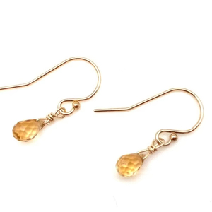 Citrine pierres précieuses boucles d'oreilles bijoux pour femmes argent Boho Style bijoux 925 argent Sterling tendance boucles d'oreilles faites à la main cadeau pour - Product Image 2