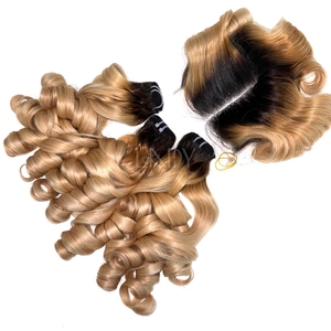 Haute Qualité Blonde 613 Couleur Vietnamien Vierge Cheveux Humains Fermeture Ensemble Cheveux Tissage Extensions Machine Double Trame - Product Image 2