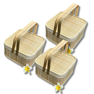 PRODUIT DE VENTE CHAUDE Panier cadeau tendance en bambou du Vietnam pour des solutions de cadeaux élégantes et inspirées de la nature - Product Image 1