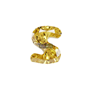 Diamante Sintético Cultivado en Laboratorio con Certificación GIA, HPHT CVD, Color Amarillo Fantasía, Claridad VVS, Letras del Alfabeto de la A a la Z - Product Image 1