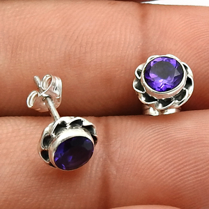 อัญมณีสีฟ้าที่น่าตื่นตาตื่นใจตัดบุษราคัมต่างหูน่ารัก925ต่างหูเงินสเตอร์ลิงสำหรับผู้หญิงและเด็กผู้หญิงเครื่องประดับของขวัญที่สวยงามสำหรับเธอ - Product Image 4