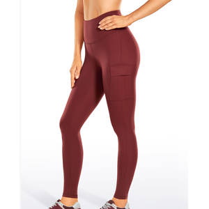 Mujeres Yoga Fitness deporte cintura media levantamiento de glúteos mallas de entrenamiento pantalones elásticos de entrenamiento de gimnasio sin costuras de secado rápido mallas ecológicas - Product Image 5