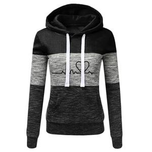 Sudadera CON CAPUCHA DE Hip Hop para mujer, sudadera holgada de gran tamaño con estampado informal de calle, nueva ropa de lana cálida de otoño con logotipo frontal para invierno - Product Image 5