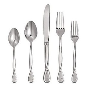 Juego de Cubiertos de acero inoxidable pulido con espejo Premium con diseño elegante perfecto para mejorar la decoración de la mesa de comedor - Product Image 1