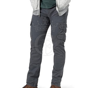 Pantalones Cargo informales rectos hechos en Pakistán para hombre, de secado rápido, transpirables, ecológicos, 100% de algodón, tamaño personalizado, diseño ligero - Product Image 1