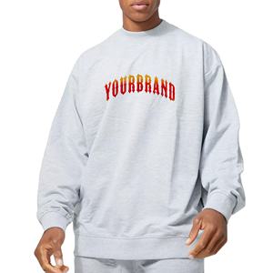 Sweat-shirt baggy surdimensionné 100% coton de haute qualité sweat-shirt personnalisé sérigraphié avec logo poids lourd coupe Boxy pour hommes - Product Image 1