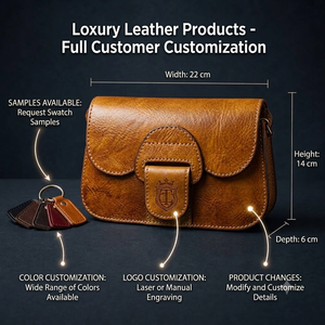 Vintage Genuine Leather Bohemian Women's <b>Summer</b> <b>Crossbody</b> <b>Bag</b> Brown Flap Purse Single Strap with Buckle Closure Daily Use - Product Image 4
