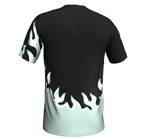 Camiseta de fútbol retro sublimada de poliéster 100% al por mayor, ropa de calle de fútbol de gran tamaño con diseño recortado - Product Image 2