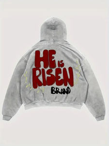 Sweats à capuche pour hommes Offre Spéciale à manches longues pour l'hiver 100% coton Basics haute qualité teint uni meilleur matériel - Product Image 2