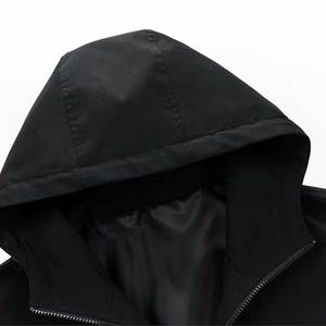 <b>Men</b> Custom Logo Hooded Windbreaker <b>Jacket</b> <b>Waterproof</b> Fabric Spring Style Outdoor Sports-Jogging Running Decorated Pattern - Product Image 2