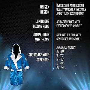 Heavy Duty Hot Sale <b>Boxing</b> <b>Robes</b> Durable Material Solid Color <b>Boxing</b> <b>Robes</b> For Adult - Product Image 6