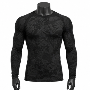 Custom <b>Compression</b> <b>Shirt</b> <b>Men</b> Long Sleeve Gym Fitness Tight Base Layer Breathable Quick Dry Sportswear - Product Image 1