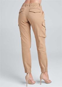 Pantalones Cargo personalizados con bolsillos para mujer, ropa de calle de talla grande, holgados, rectos y anchos, pantalones Cargo para correr, vaqueros para mujer - Product Image 4