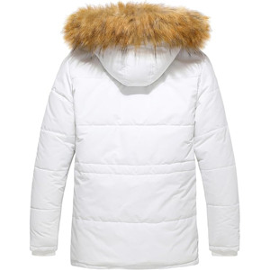 Veste matelassée tissée pour femme personnalisée 2025/2026, teinte unie, respirante, séchage rapide, col roulé chaud pour une utilisation décontractée en plein air - Product Image 2