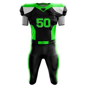 Mejor diseño personalizado Unisex impreso uniforme de fútbol americano Set 7 en 7 con nombre del equipo y número Jersey de fútbol americano - Product Image 1
