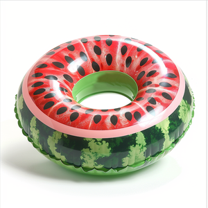 Özel Logo yaz PVC şişme plaj partisi meyve yüzme yüzükler çocuklar ve yetişkinler için bir Bite havuzu şişme bot - Product Image 3