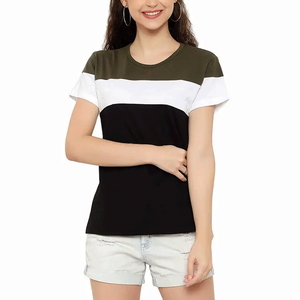2025 camisetas de manga corta para mujer diseño de moda transpirable con decoración de botones ropa de verano al por mayor - Product Image 1