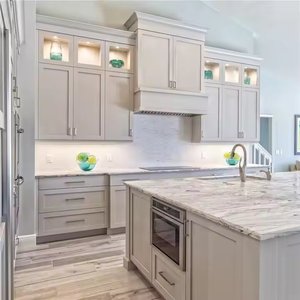 Directo de fábrica SANYANG, armarios de cocina modernos multifuncionales de madera maciza, conjuntos listos para montar - Product Image 2