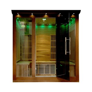 Sauna infrarouge Cedar Elite pour 4-5 personnes - Sauna bien-être écoénergétique pour une utilisation en intérieur/extérieur - Product Image 3