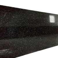 Dalles de granit naturel indien Black Galaxy 100% naturel, 20 mm, haute résistance, finition antique moderne, pour hôtels/villas, salles de bain, escaliers