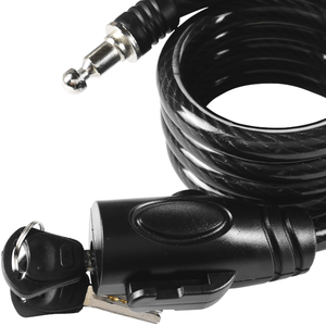 Candado de bicicleta con llave de hoyuelo de alta seguridad Cable de acero de aleación de zinc duradero con características de seguridad para cualquier vehículo de dos ruedas - Product Image 6