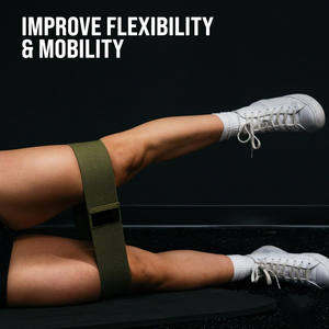 Bandas Elásticas de Resistencia con Logotipo Personalizado Unisex, Venta al por Mayor, Círculo de Cadera de Algodón y Poliéster para Entrenamiento Físico - Product Image 5