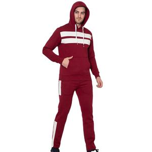 Survêtement en molleton de polyester 100% personnalisé pour hommes avec costumes de sport de la meilleure qualité Survêtement de gymnastique à motifs bicolores - Product Image 4